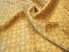 Jedwab  satyna retro miodowo-kremowy wzór drobny KUPON