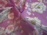 Bawełna z jedwabiem pastelowy wrzos delikatne kwiaty