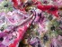 Jedwabista wiskoza sukienkowa kwiatowa łąka malina